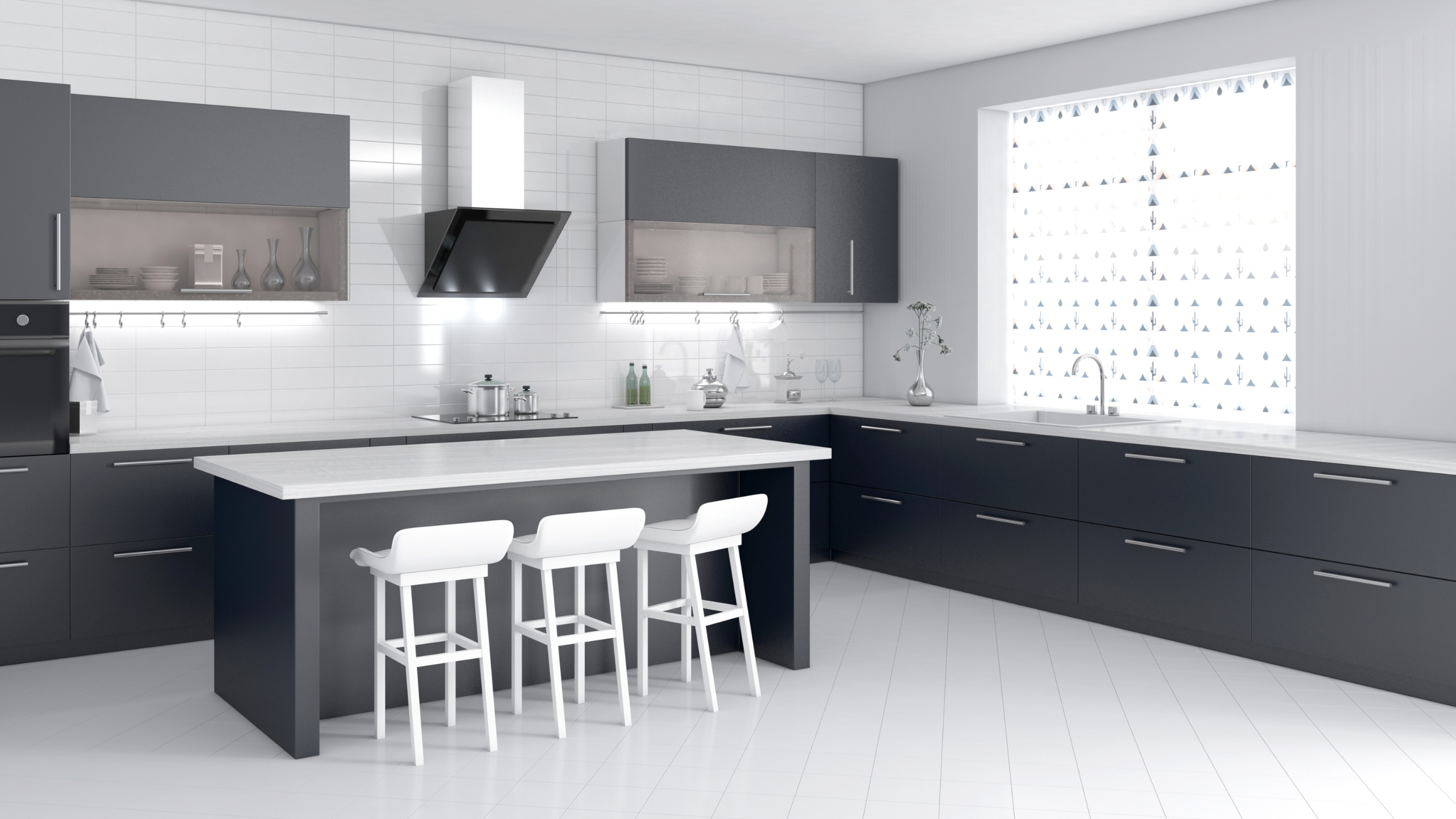 silver peak grey kitchen